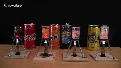 ASMR YouTuber boils Coca-Cola and other soda in tiny science experiment