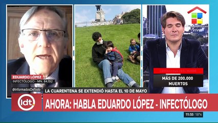 Dr. López: "Se aumentaron los testeos y eso es bueno"