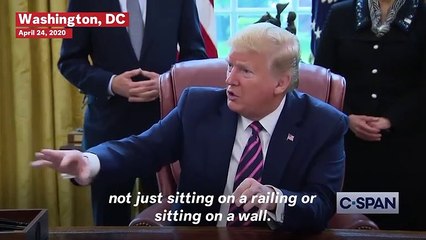 Trump Says His Suggestion About Disinfectant Injections As Coronavirus Treatment Was 'Sarcastic'