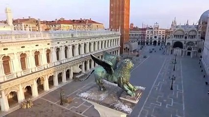 From St Mark's to Rialto: Drone footage of Venice empty under virus lockdown