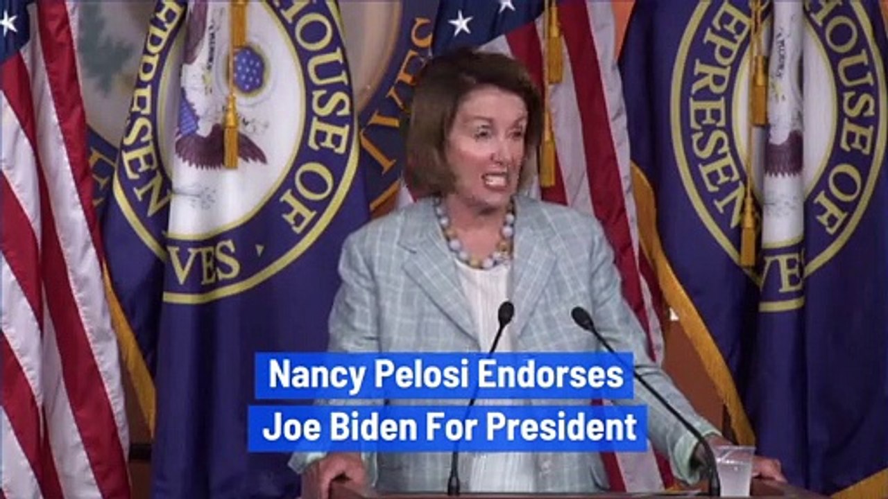Nancy Pelosi Endorses Joe Biden For President