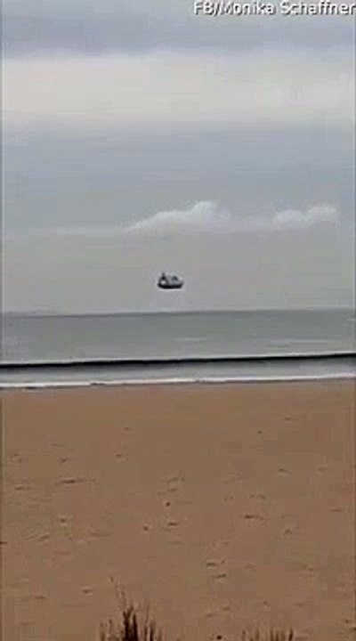 Mirage avec un bateau