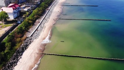 Beautiful beaches with restaurants and hotels