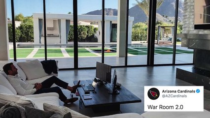 Fan creates Lego version of Kliff Kingsbury's living room as seen during NFL Draft