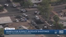 Shooting suspect barricaded in Chandler home after shooting three officers