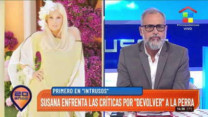 Susana enfrenta las críticas por "devolver" a la perra