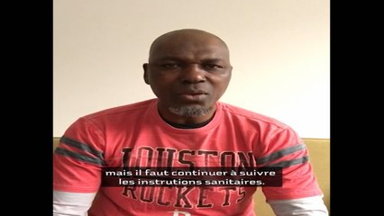 Hakeem Olajuwon, NBA Legend and Basketball Hall of Famer sends #NBATogether message as he is thinking of everyone (French Subtitles)