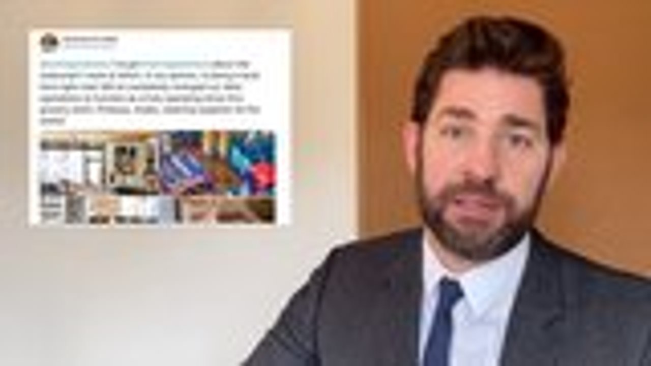John Krasinski Hosts Virtual Potluck for Food Industry Employees | THR News