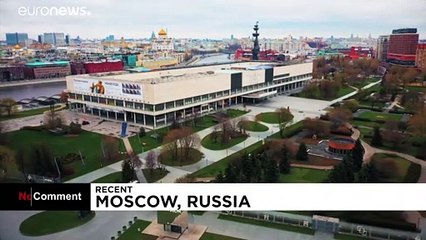 ویدئویی از بناها و خیابان‌های مسکو در روزها و شب‌های قرنطینه