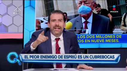 Jiménez Espriú no sabe ponerse un cubrebocas