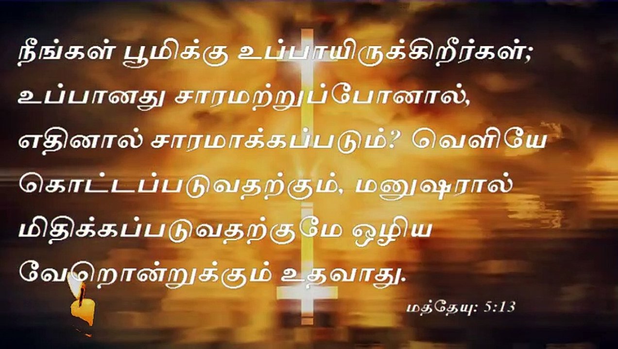 பைபிள் வசனம் மற்றும் அதிகாலை ஜெபம் தமிழ்/ மத்தேயு  5: 13/Tamil Jesus Media video