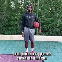 1-2-3 Skip Dribble Drill with Reggie Jackson (Portuguese Subtitles)