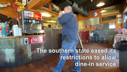 Diners cautiously venture out as some restaurants reopen in Georgia