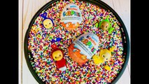 Kinder Egg Surprise and RAINBOW SPRINKLES Teletubbies Toys Opening Video-