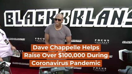 Dave Chappelle Helps During The Coronavirus Pandemic