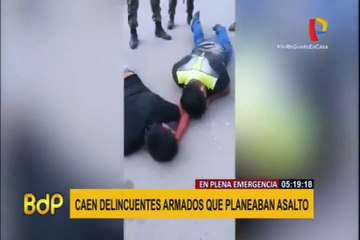 Chiclayo: caen delincuentes armados que iban a cometer asalto