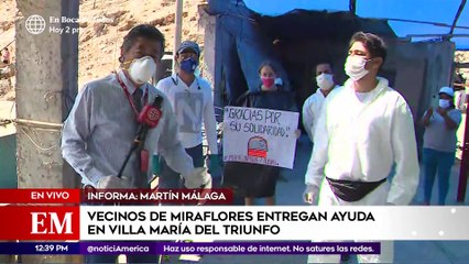 Edición Mediodía: Vecinos de Miraflores entregan ayuda en VMT