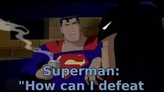 Superman asked Batman for help on how to defeat Son Goku...