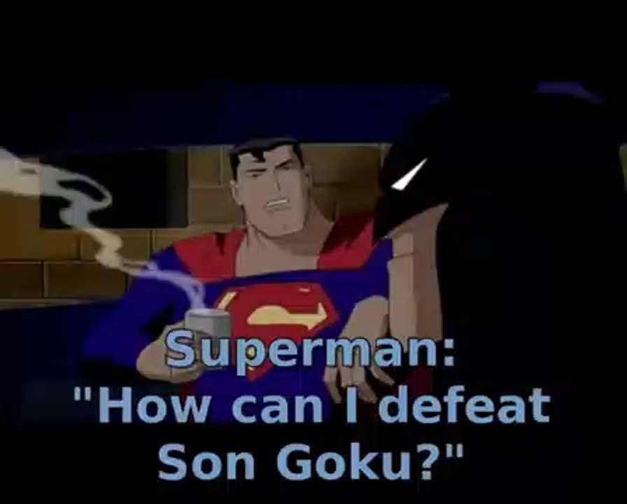 Superman asked Batman for help on how to defeat Son Goku...