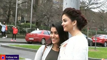 Aishwarya rai bachchan को देखिये विदेशों में भी कमी नहीं चाहनेवालों को  आप भी देखें