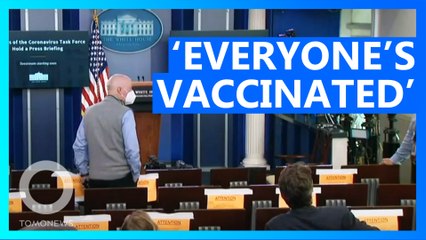 White House Hot Mic Catches Joke, 'Everyone's Been Vaccinated'