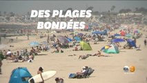 Malgré le coronavirus, des plages de Californie bondées avec la hausse des températures
