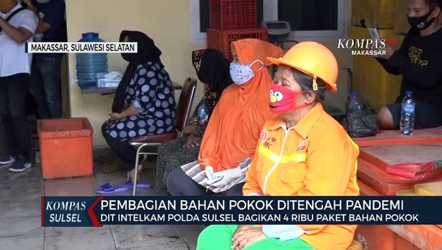 DIT Intelkam Polda Sulsel Bagikan 4 Ribu Paket Sembako