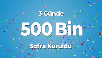 Mansur Yavaş: ''3 günde 500.000 sofra şenlendi''