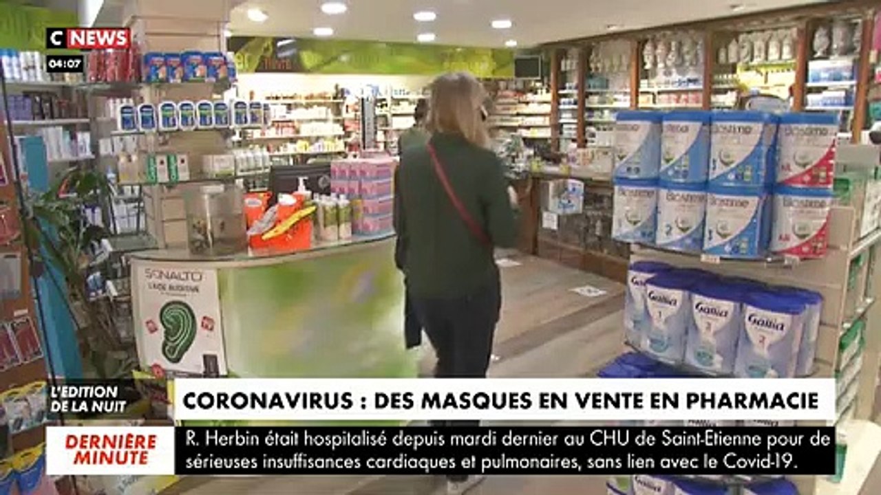 Coronavirus - Depuis hier, c'est la ruée vers les masques en pharmacie en déjà les premières ruptures de stock après seulement 24 heures !