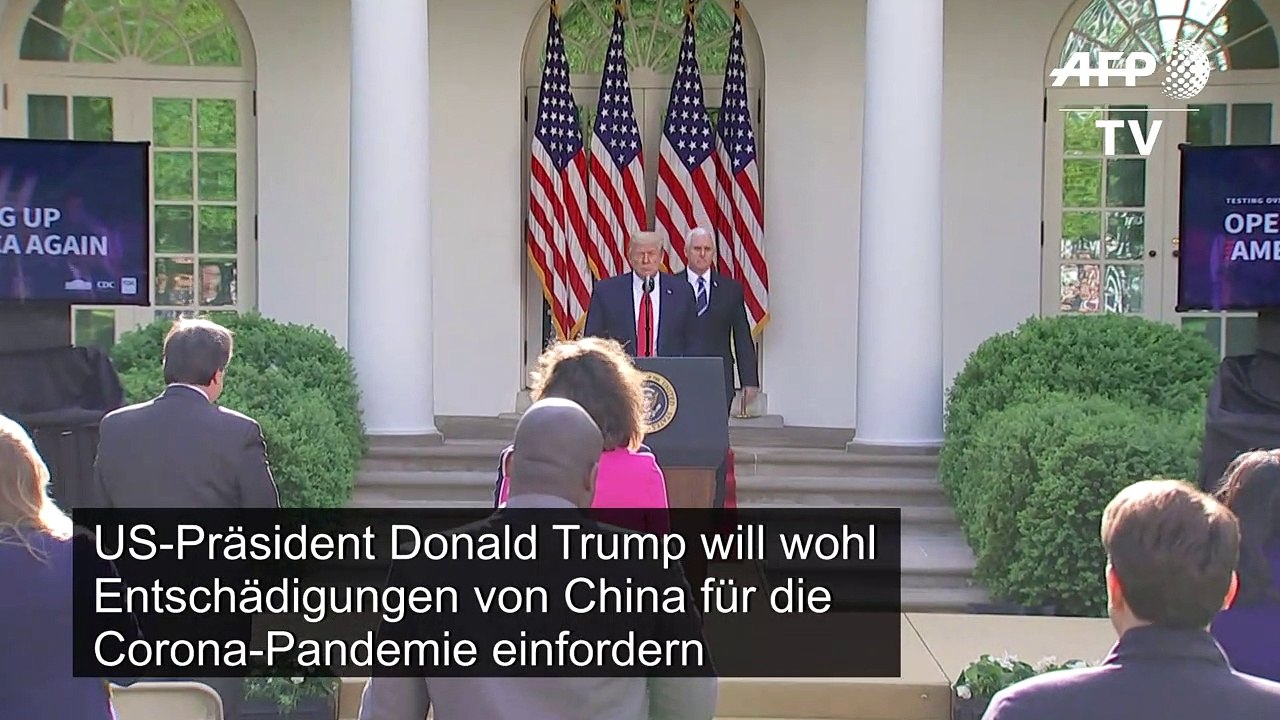 Trump: China könnte wegen Corona 'zur Rechenschaft' gezogen werden