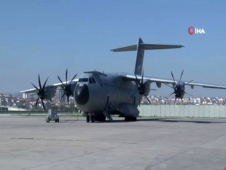 ABD'ye yardım götüren uçak havalandı