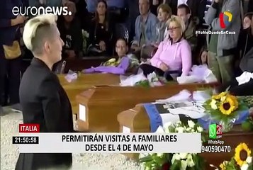 Italia se prepara para que población pueda visitar a sus familiares pero con mascarillas