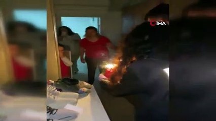 Çeşme polisinden astım hastası minik Ada'ya doğum günü sürprizi
