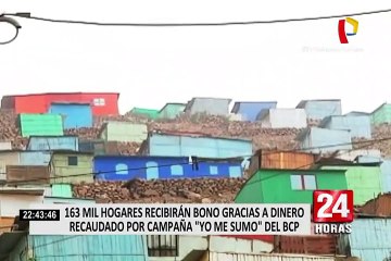 163 mil familias recibirán bono gracias a la campaña “Yo me sumo” del BCP