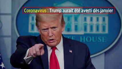 Coronavirus : Trump aurait été averti dès janvier