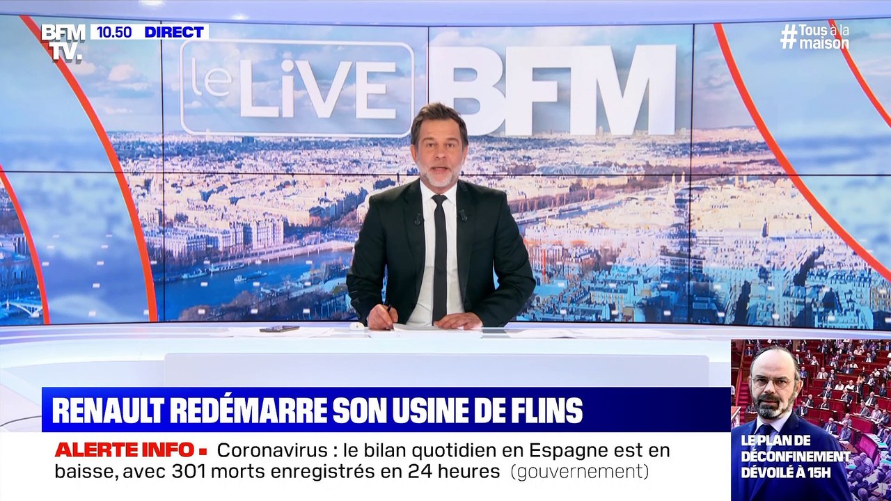 Renault redémarre son usine de flins - 28/04