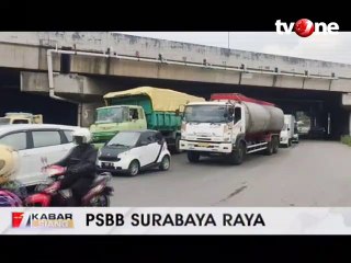 Hari Pertama PSBB Surabaya, Ada Antrean di CP Bundaran Waru