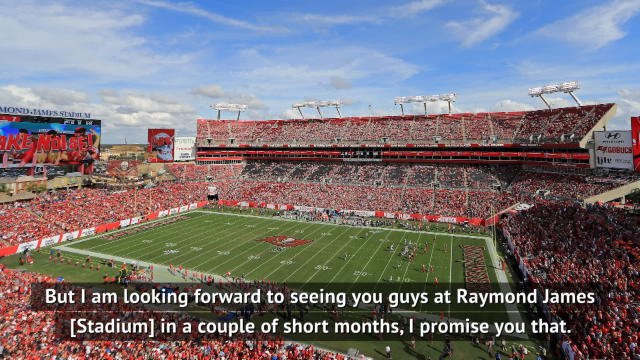 I'm so excited to be a Buc - Brady