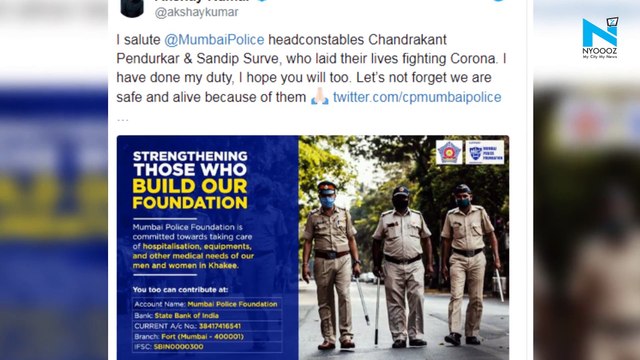 Akshay Kumar donates Rs 2 crore to Mumbai Police Foundation, pays tribute to head constables