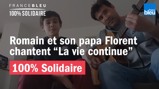 Romain, 11 ans, et son papa Florent interprètent La vie continue une chanson originale