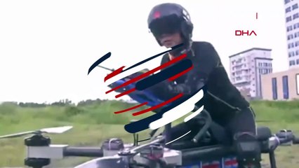 Uçan motosiklet icat etti