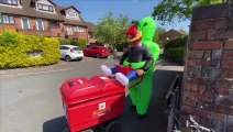 Horsham postie Craig wore fancy dress in memory of his colleague