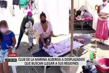 Club de la Marina alberga a peruanos que buscan regresar a sus regiones