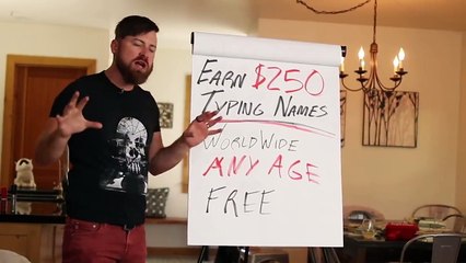 Earn $250 By Typing Names Online! Available Worldwide And Free!