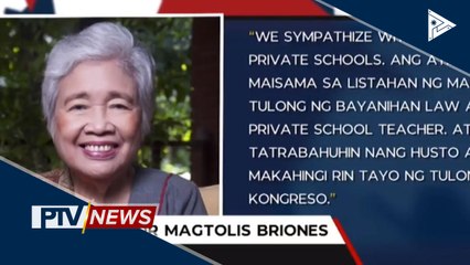 Isinusulong ng DepEd na tulong para sa private schools, ikinatuwa