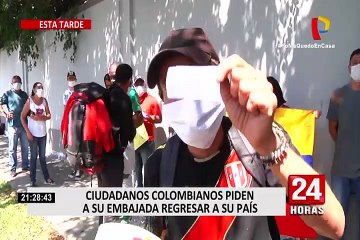 Colombianos piden ayuda a su embajada para regresar a su país