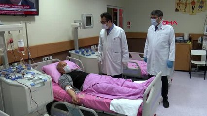 MALATYA Türkiye'de immün plazma tedavisinin ilk uygulandığı hasta, koronavirüsü yendi