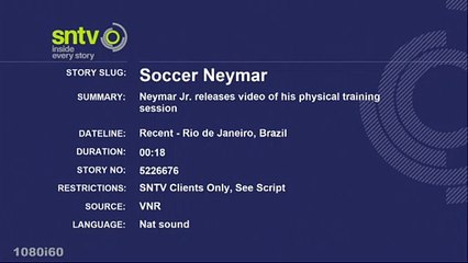 Neymar Jr. releases video of his physical training session