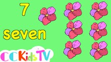 Pretty & Pink Count To Ten | Counting To 10 | Flashcards With Animation | Count To Ten | CC Kids Tv