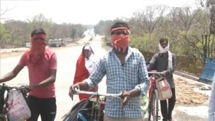 UP to Bihar: Migrant labourers cycling towards their homes